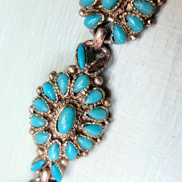 Princess Cuff Turquoise Colored Bracelet - Picture 3 of 8